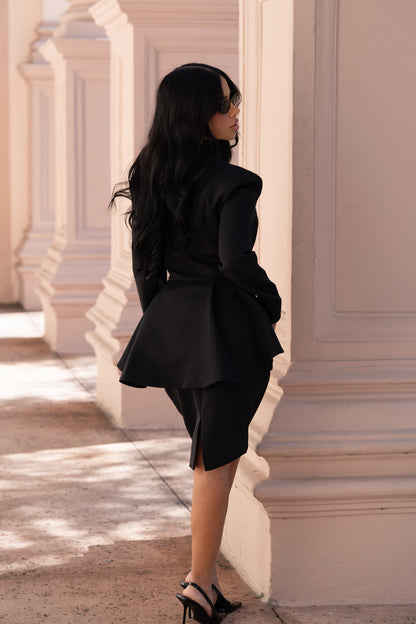 Monarch Edit Skirt Set Black
